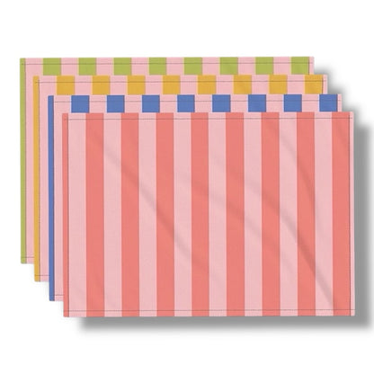 Lot de 4 sets de table Commères et Vieux Crabes (Only Stripes)